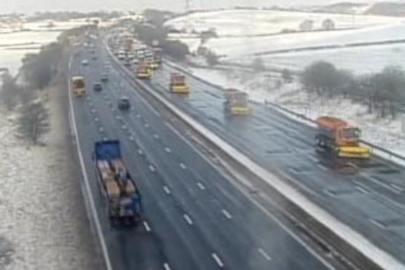 Motorists stranded in Scotland as cold snap continues to hit UK 